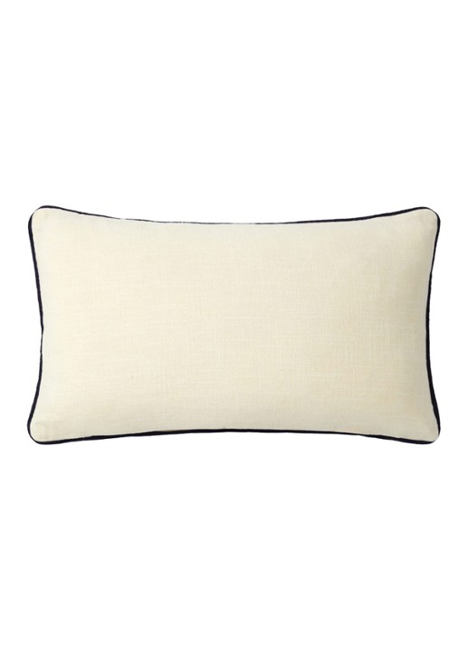 Lacoste L Tennis sierkussenhoes 33 x 57 cm - voorkant 2 creme