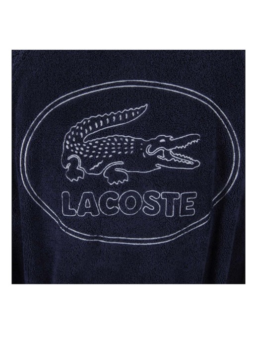 Lacoste LDEFILE badjas - unisex - detail 8 donkerblauw