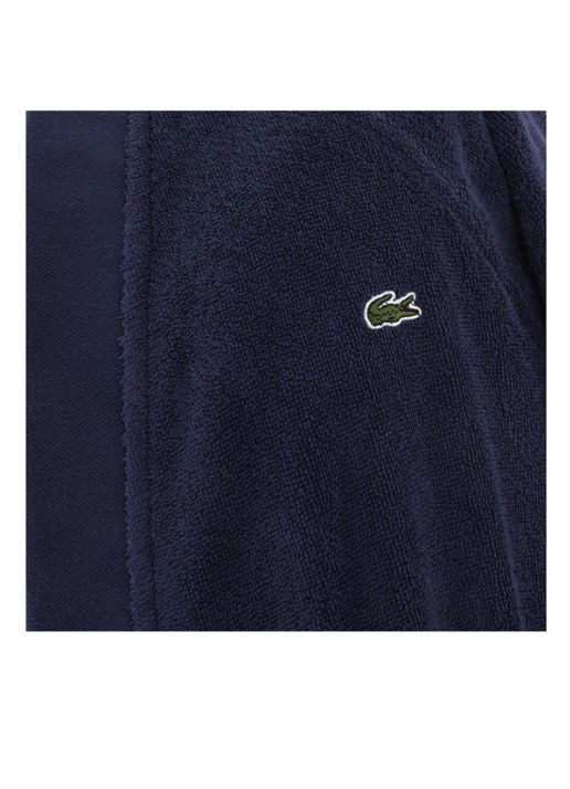 Lacoste LDEFILE badjas - unisex - detail 9 donkerblauw