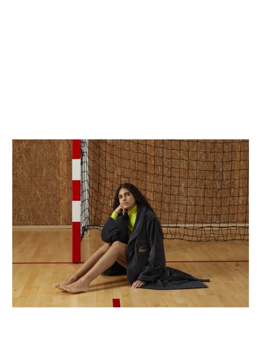 Lacoste Lrene Marine badjas van katoen
