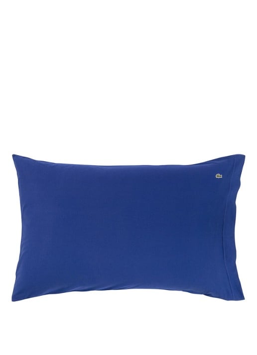 Lacoste Marine kussensloop van  katoen - voorkant royalblauw