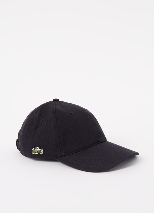 Lacoste Pet met logo - voorkant zwart