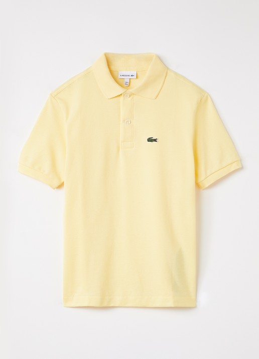 Lacoste Polo van piqué katoen met logo