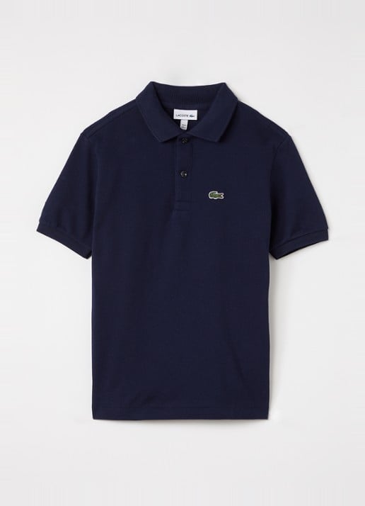 Lacoste Polo van piqué katoen met logo