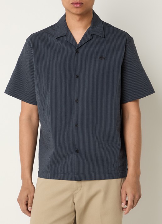 Lacoste Regular fit overhemd met streepprint en logo