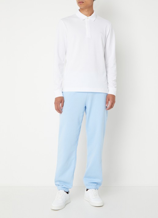Lacoste Regular fit polo met logoborduring - voorkant 4 wit