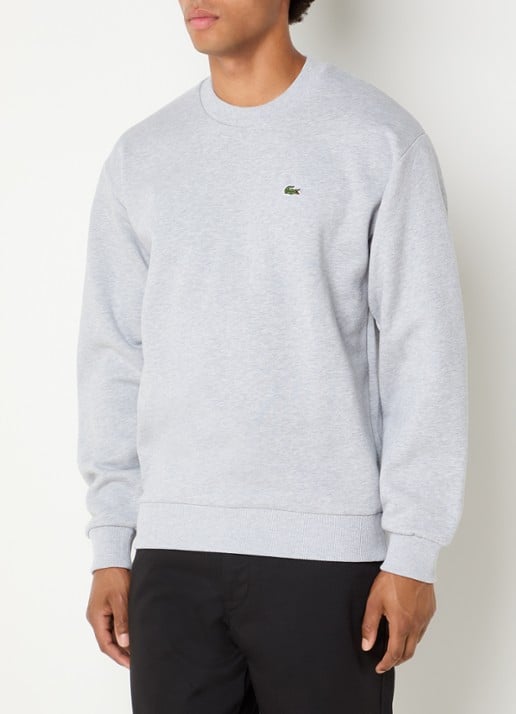 Lacoste Sweater met logo en ronde hals