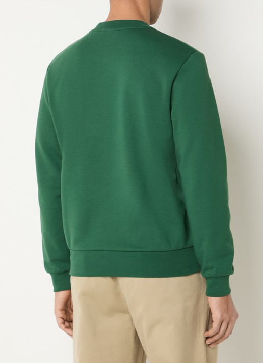 Lacoste Sweater met logo - achterkant groen