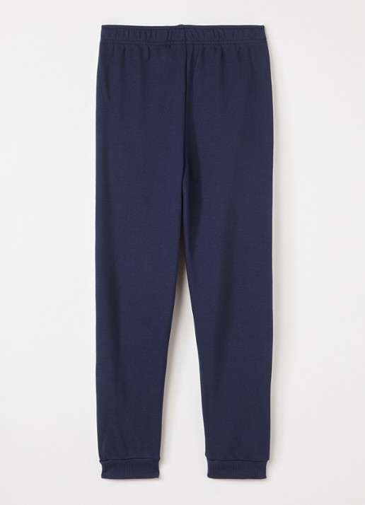 Lacoste Tapered fit joggingbroek met logoband - voorkant 3 donkerblauw