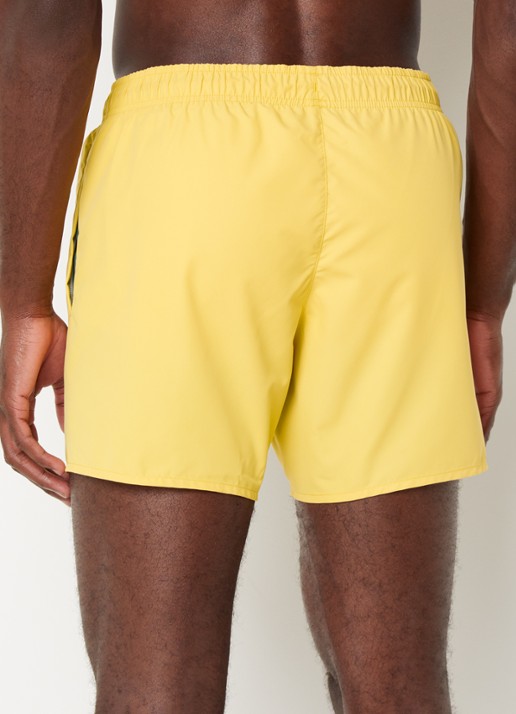 Lacoste Uni zwemshorts met logo en steekzakken - achterkant abrikoos