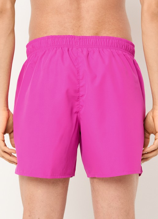 Lacoste Uni zwemshorts met logo en steekzakken - achterkant 4 fuchsia