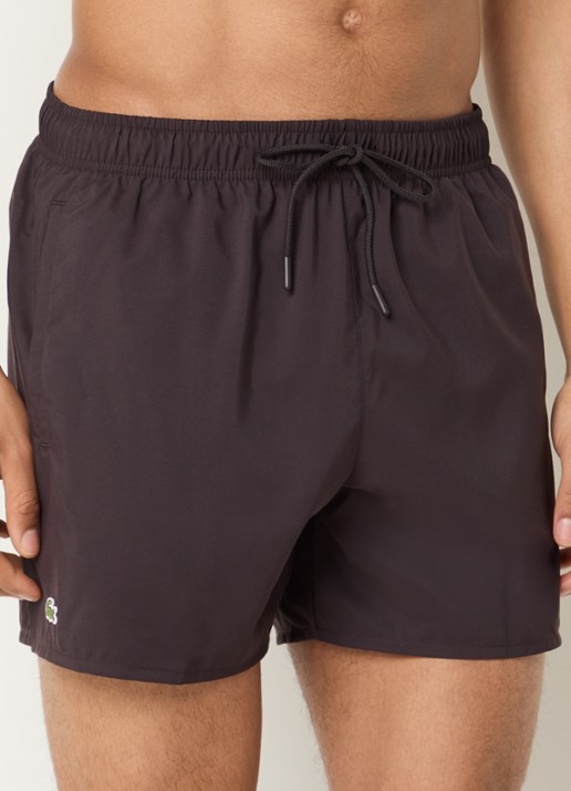 Lacoste Uni zwemshorts met logo en steekzakken