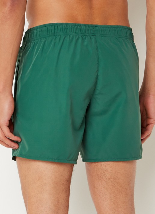 Lacoste Uni zwemshorts met logo en steekzakken - achterkant groen