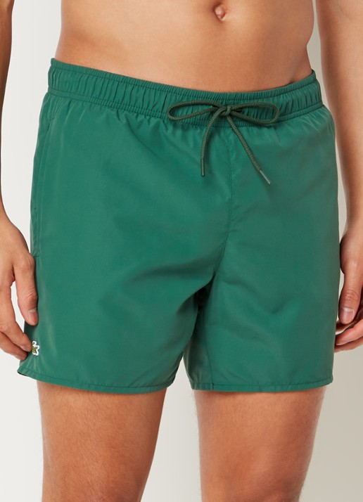 Lacoste Uni zwemshorts met logo en steekzakken