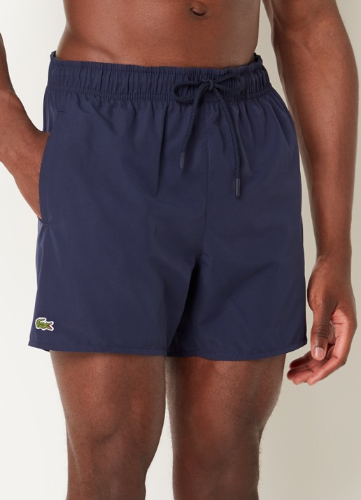 Lacoste Uni zwemshorts met logo en steekzakken