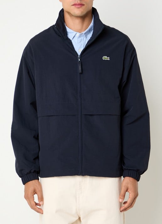 Lacoste Windjack met logo en ritszakken