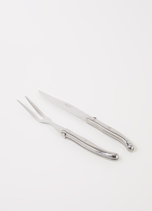 Laguiole Jean Dubost Trancheerset 2-delig - voorkant 2 transparant