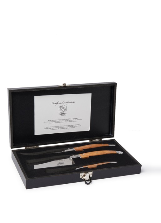 Laguiole Style de Vie Luxury Line kaasmes set van 3