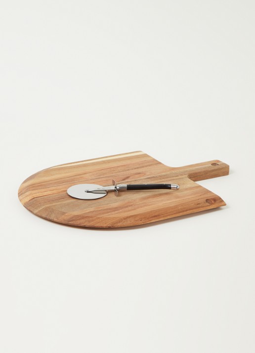 Laguiole Style de Vie Pizza serveerset 2-delig - voorkant 2 bruin
