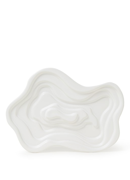 Laguiole Style de Vie Serveerschaal voor olijfolie 22 cm - voorkant 2 wit