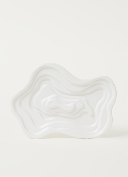 Laguiole Style de Vie Serveerschaal voor olijfolie 22 cm - voorkant 3 wit