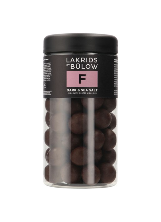 Lakrids by Bülow F - Dark & Sea Salt drop met chocolade 270 gram