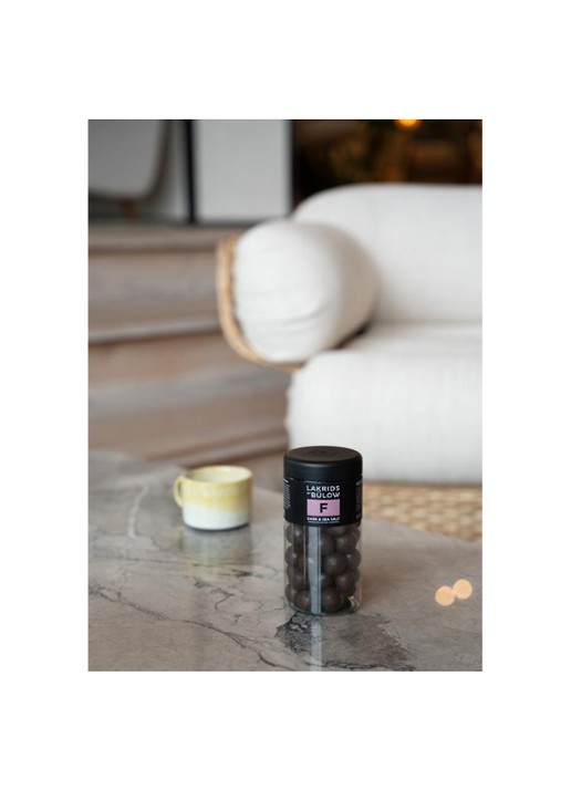 Lakrids by Bülow F - Dark & Sea Salt drop met chocolade 270 gram - voorkant 2 undefined
