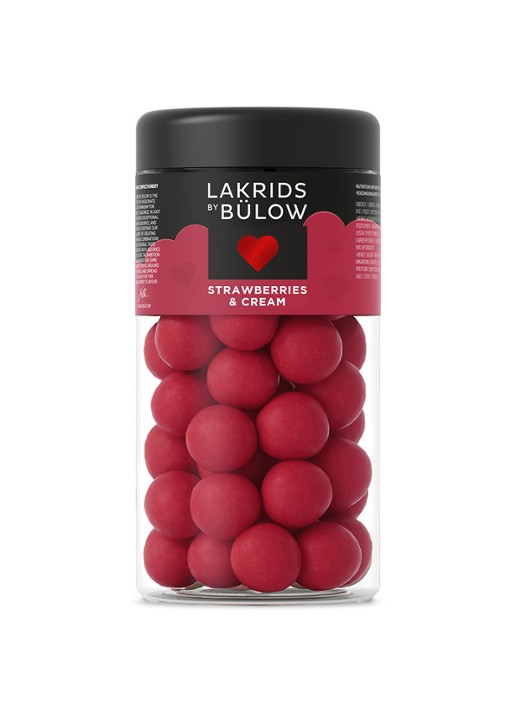 Lakrids by Bülow Regular Strawberries & Cream drop met chocolade 270 gram