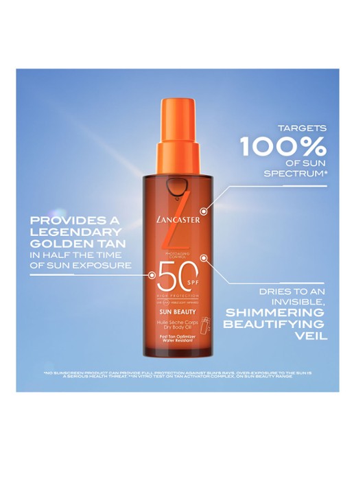 Lancaster Sun Beauty Dry Body Oil SPF 50 - zonneolie - detail 3 undefined