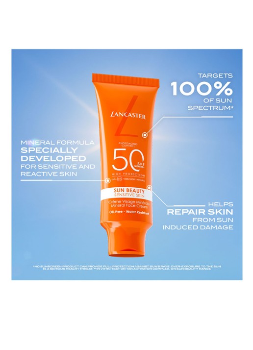 Lancaster Sun Beauty Sensitive Skin Mineral Face Cream SPF 50 - dagcrème - detail 5 undefined