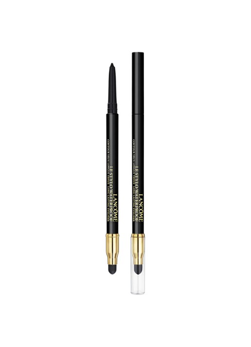 Lancôme Le Stylo Waterproof - oogpotlood  - voorkant 2 02 black matte