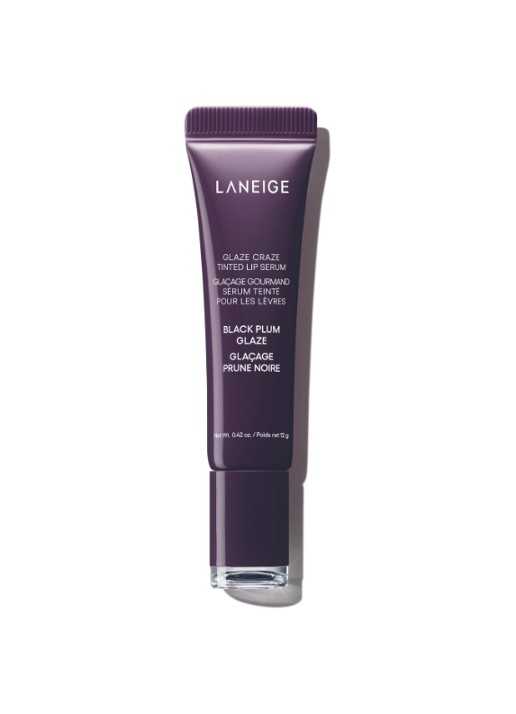 Laneige Glaze Craze Tinted Lip Serum - lipbalsem - voorkant 2 black plum glaze