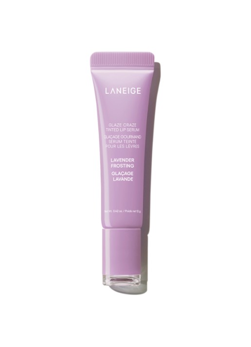 Laneige Glaze Craze Tinted Lip Serum - lipbalsem - voorkant lavender frosting