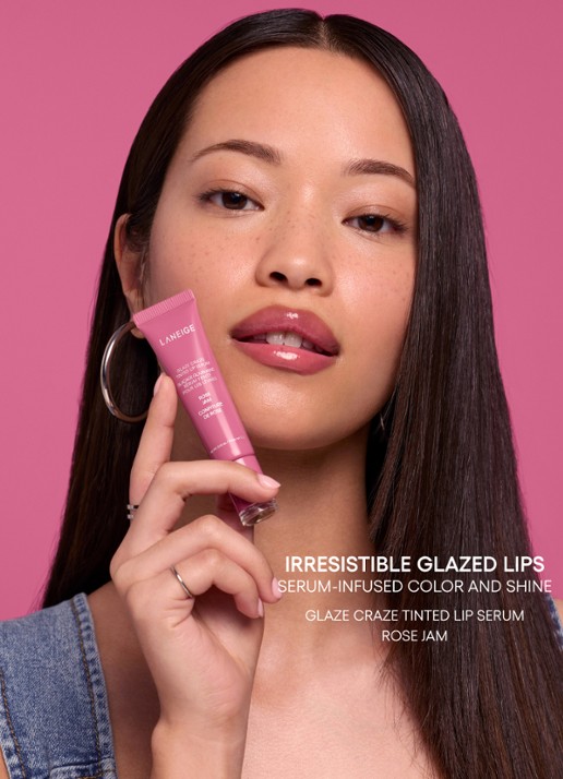 Laneige Glaze Craze Tinted Lip Serum - lipbalsem - detail 5 rose jam