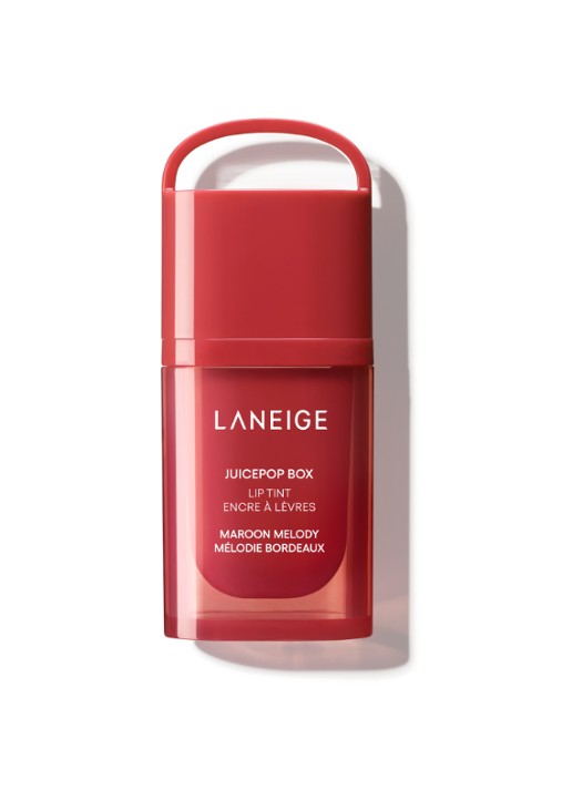 Laneige Juicepop Box Lip Tint - vloeibare lipstick - voorkant 2 maroon melody