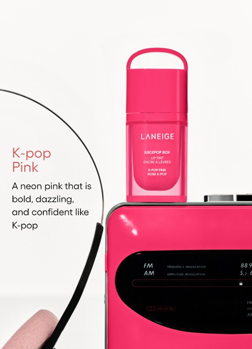 Laneige Juicepop Box Lip Tint - vloeibare lipstick - detail 3 k-pop pink
