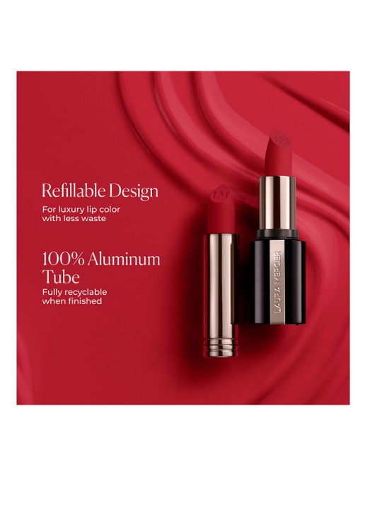 Laura Mercier Caviar Smoothing Matte Lipstick Refill - navulling - detail 4 610 blush chenille