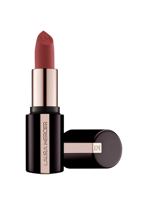 Laura Mercier Caviar Smoothing Matte Lipstick - voorkant 6 680 rosewood silk