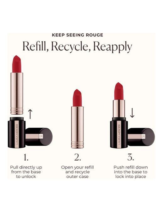 Laura Mercier Caviar Smoothing Matte Lipstick - detail 5 777 plum plisse