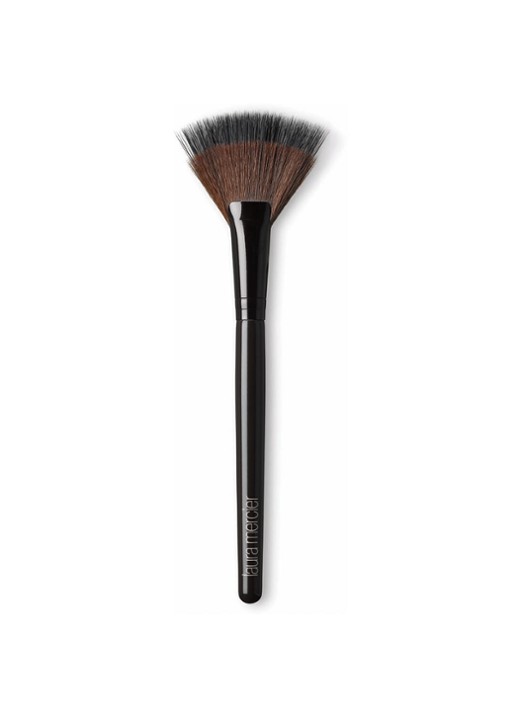 Laura Mercier Fan Powder Brush - make-up kwast - voorkant zwart