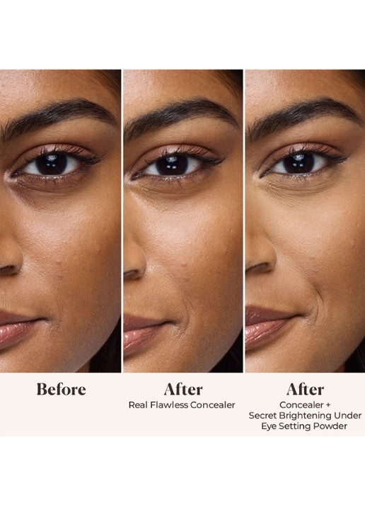 Laura Mercier Secret Brightening Under Eye Setting Powder - losse poeder - detail 4 peach