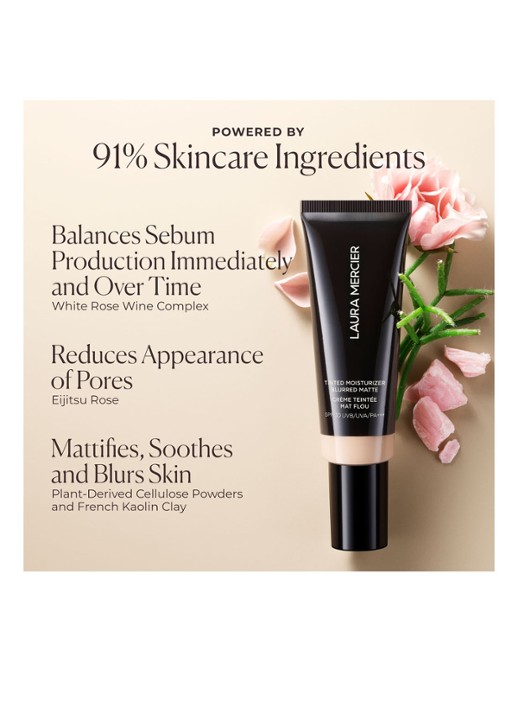 Laura Mercier Tinted Moisturizer Blurred Matte - getinte dagcrème - detail 7 3n sand