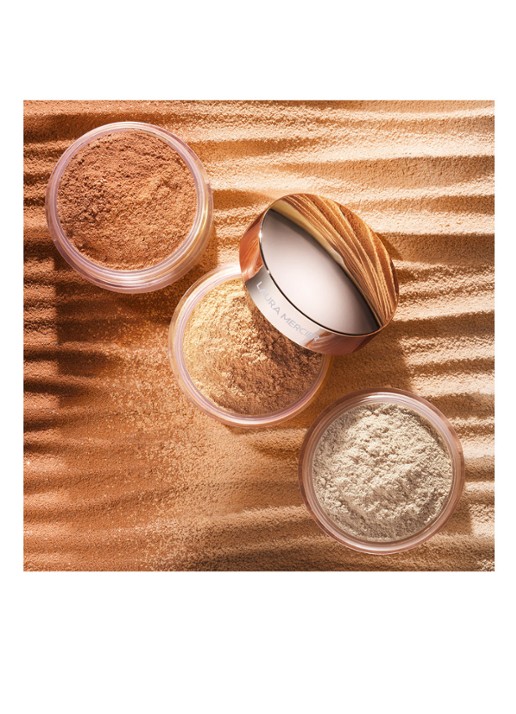 Laura Mercier TLSP Light Catcher Setting Powder - losse poeder - detail 5 cosmic rose