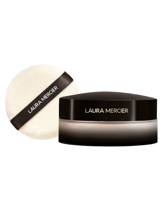 Laura Mercier Translucent Loose Setting Powder Jumbo & Velour Puff - gezichtspoeder - voorkant 6 translucent