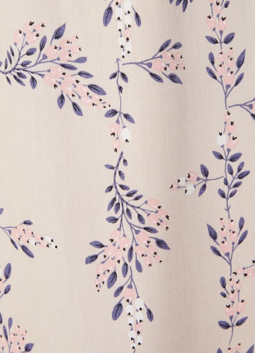 Laurence Tavernier Manon nachthemd met bloemenprint - detail 8 beige