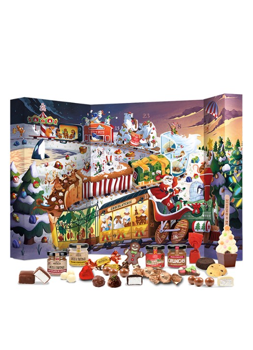 Le Comptoir de Mathilde Adventskalender met chocolade bonbons - 24 dagen - voorkant 3 undefined
