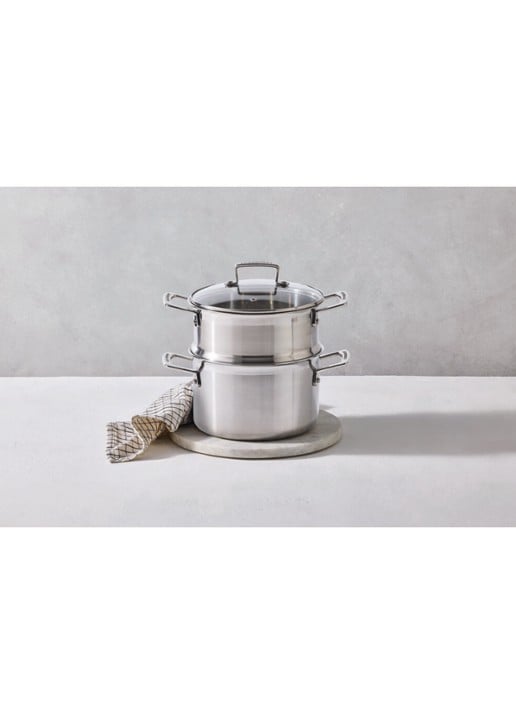 Le Creuset 3-ply kookpan met stoominzet 20 cm - detail 5 beige