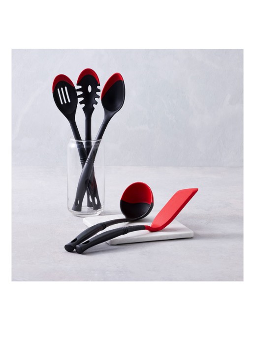 Le Creuset Bakspaan 36 cm  - achterkant 3 kersenrood ebbenzwart / multicolor