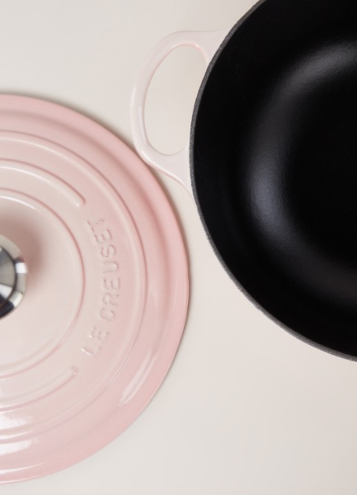 Le Creuset Braadpan Ø24 cm - detail shell pink / roze