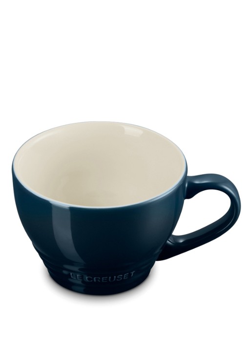Le Creuset Cappuccino mok 40 cl - voorkant 3 donkerblauw